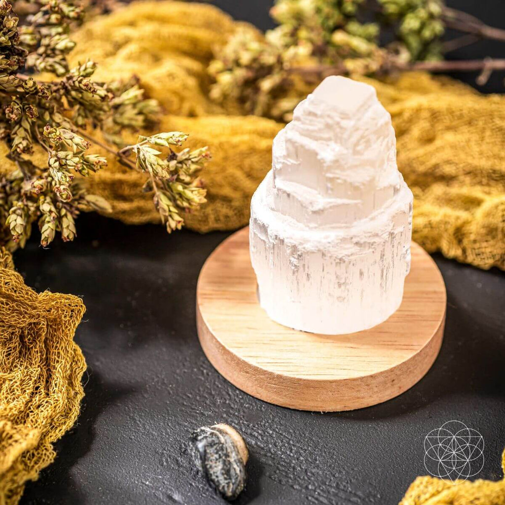 Selenite Crystal Lamp | Natural Selenite Cleansing Crystal Light – Conscious Items