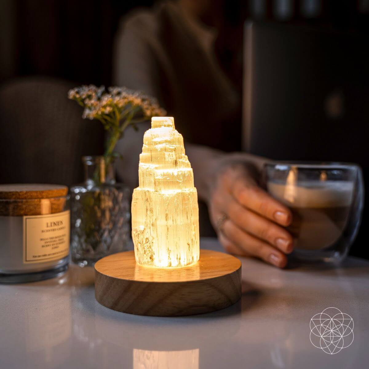 Selenite Crystal Lamp | Natural Selenite Cleansing Crystal Light – Conscious Items