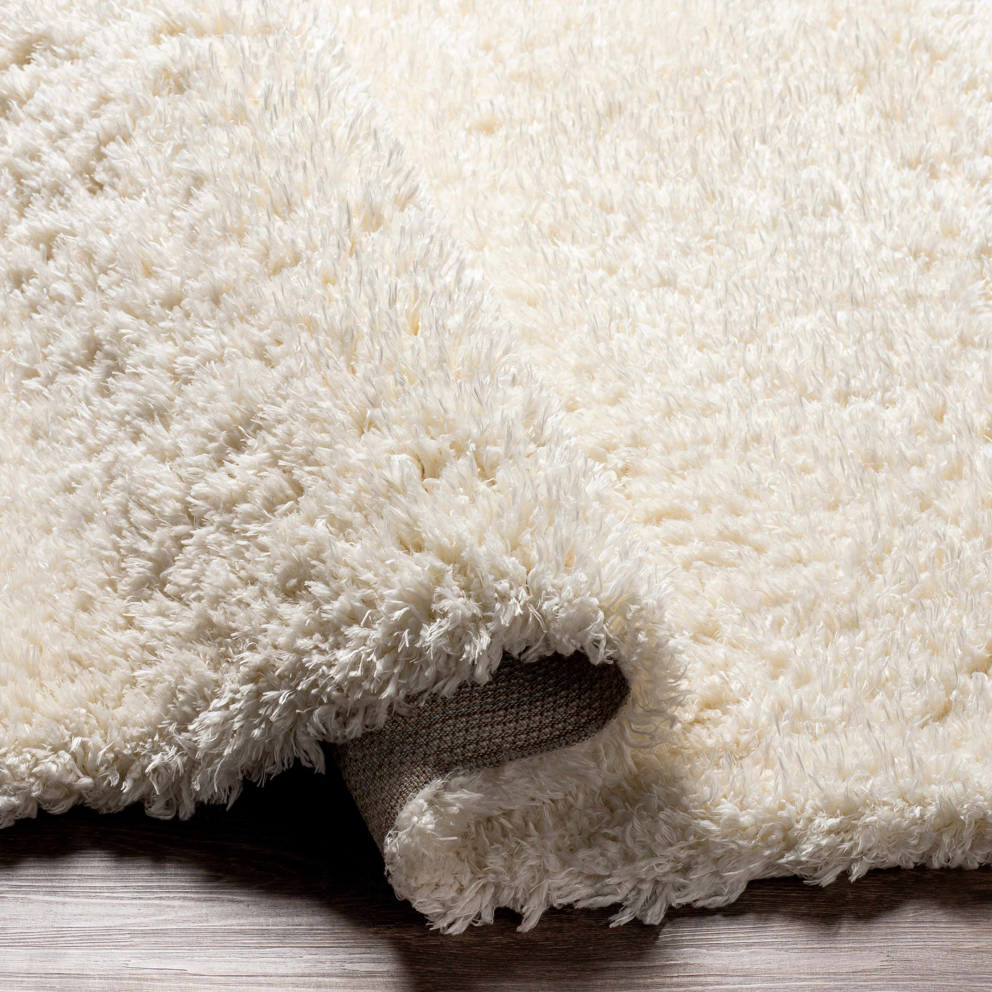 Siari Solid Cream Plush Rug | Ultra-Soft Deep Pile Area Rug – Boutique Rugs