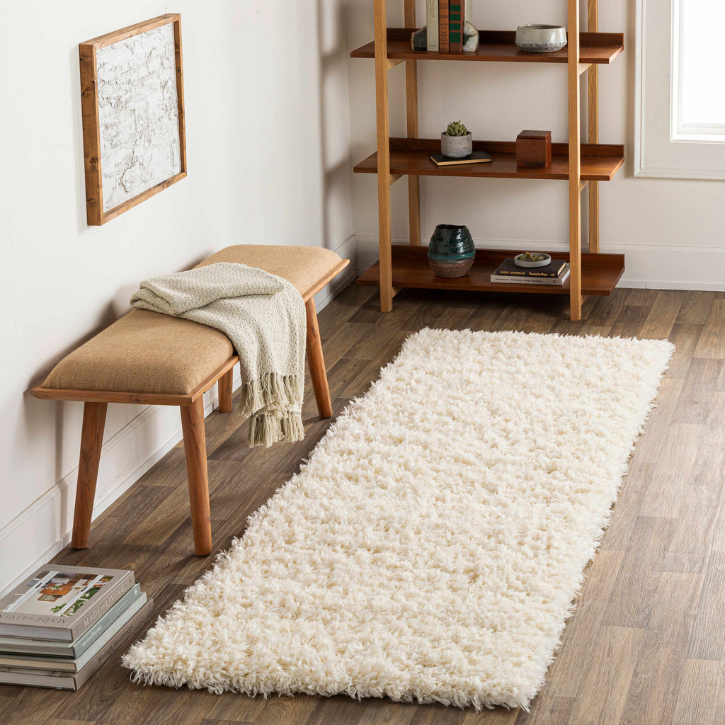 Siari Solid Cream Plush Rug | Ultra-Soft Deep Pile Area Rug – Boutique Rugs