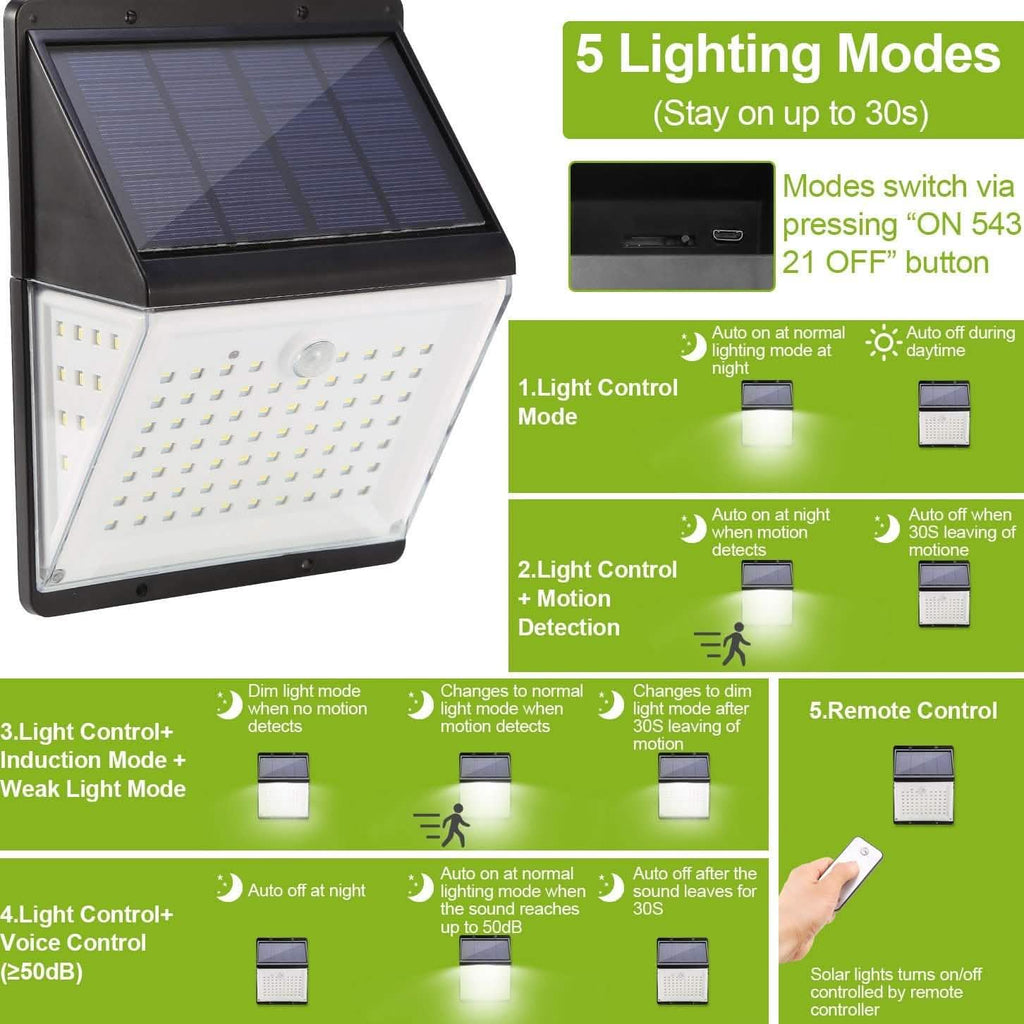 Solar Outdoor Wall Lamps