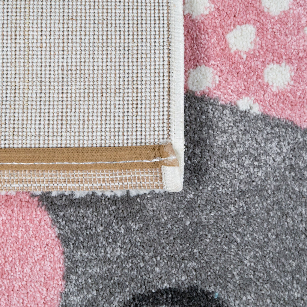 Elaya Kids Rug | Happy Animals Cream Pastel Design