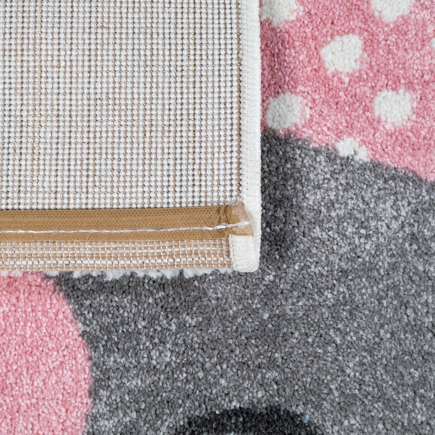 Elaya Kids Rug | Happy Animals Cream Pastel Design