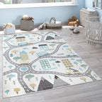 Town Streets and Cars Rug
