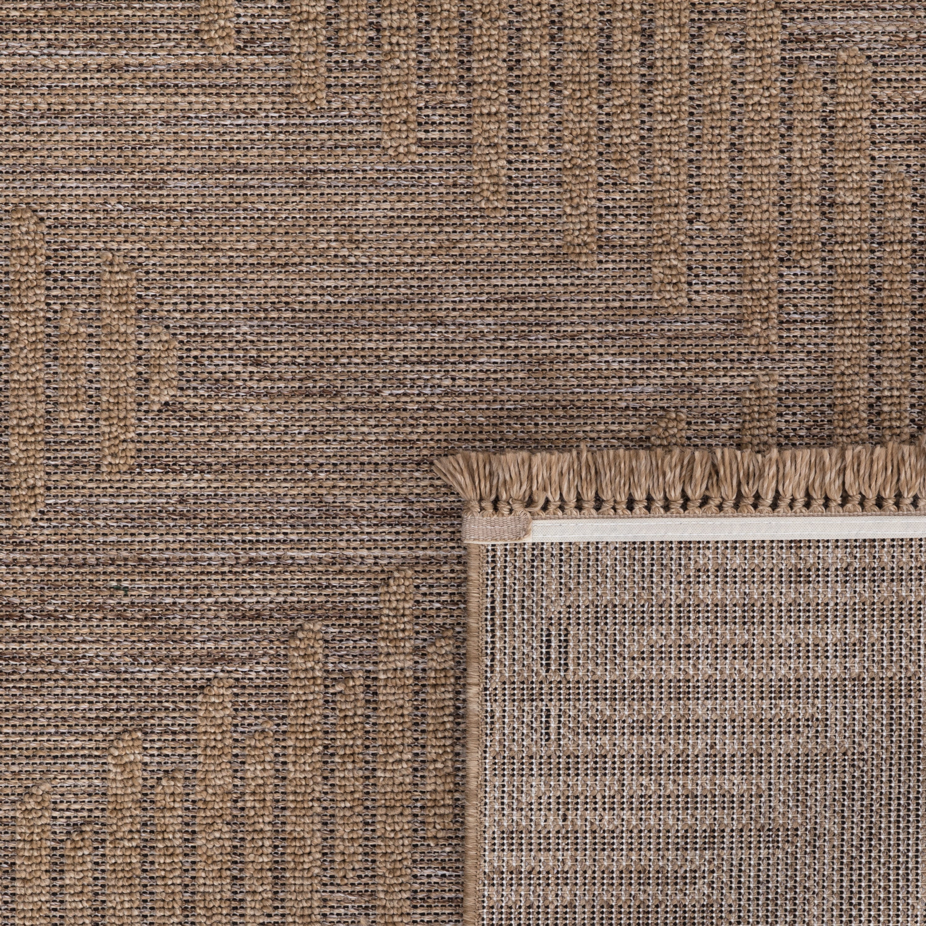 Outdoor Rug Cologne with Bohemian Diamond Pattern