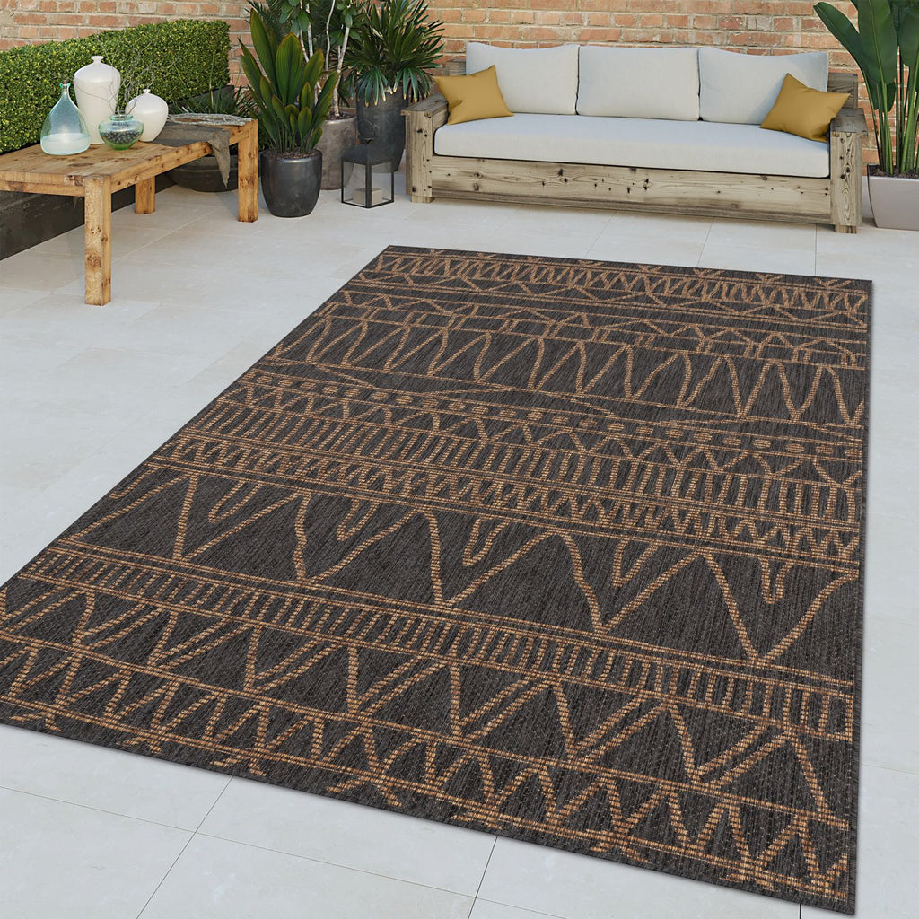 Outdoor Rug Modern Ethnic Pattern