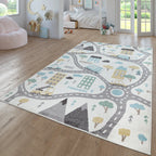 Town Streets and Cars Rug