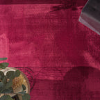 Red Velvet Area Rug
