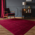 Red Velvet Area Rug