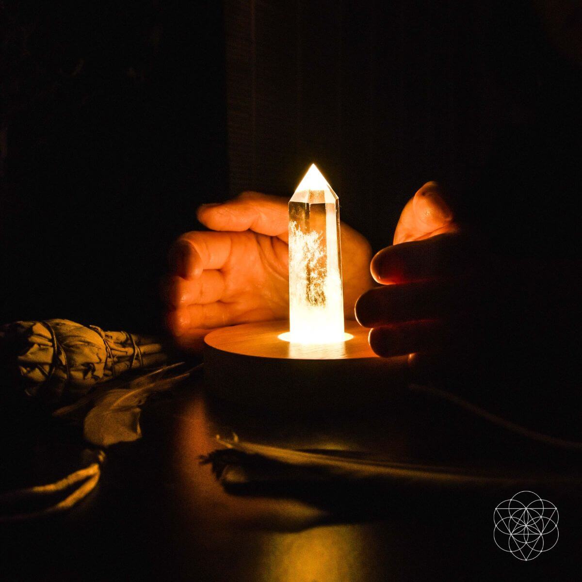 Clear Quartz Healing Lamp | Natural Crystal Light – Conscious Items
