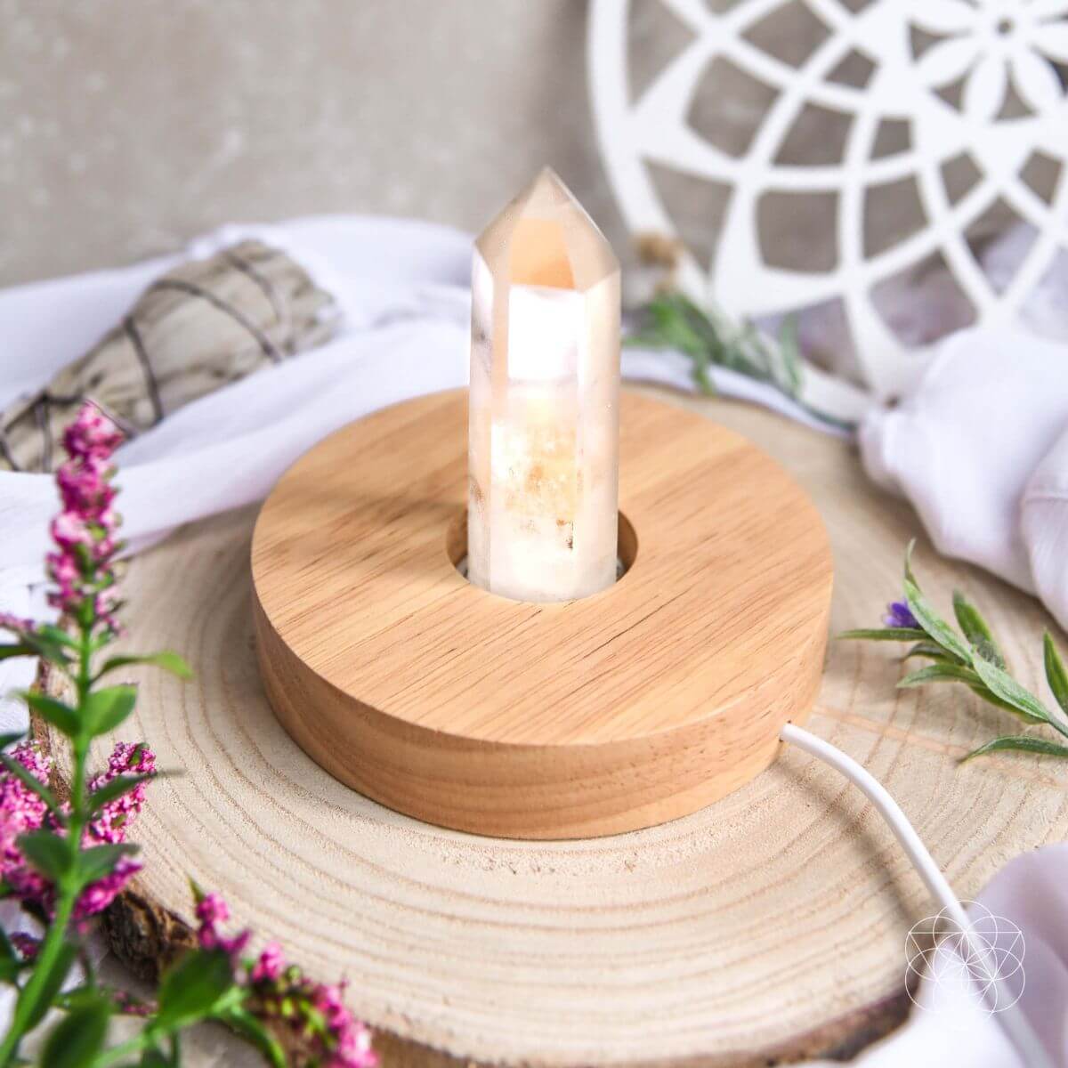 Clear Quartz Healing Lamp | Natural Crystal Light – Conscious Items