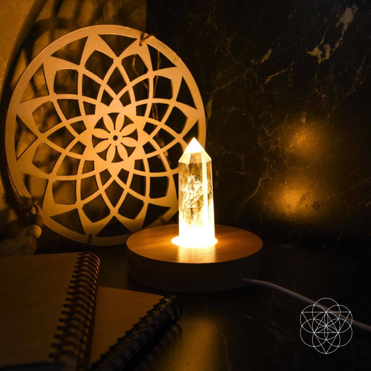 Clear Quartz Healing Lamp | Natural Crystal Light – Conscious Items