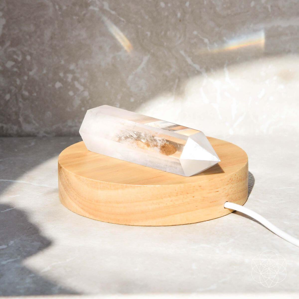 Clear Quartz Healing Lamp | Natural Crystal Light – Conscious Items