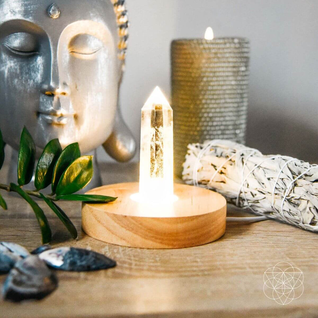 Clear Quartz Healing Lamp | Natural Crystal Light – Conscious Items