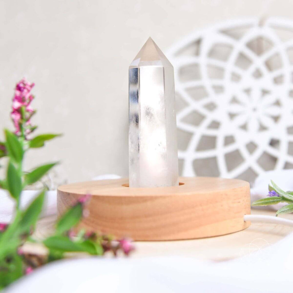 Clear Quartz Healing Lamp | Natural Crystal Light – Conscious Items
