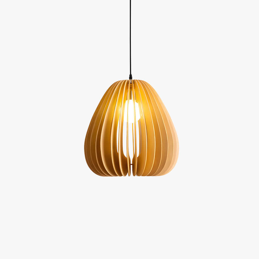 Toravi B Wood Pendant Lamp | Boho Natural Hanging Light