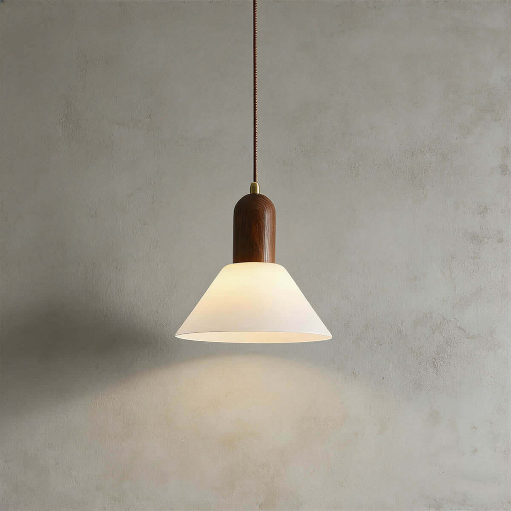 Tovixa Milk Glass Pendant Lamp | Scandinavian Bathroom Vanity Light