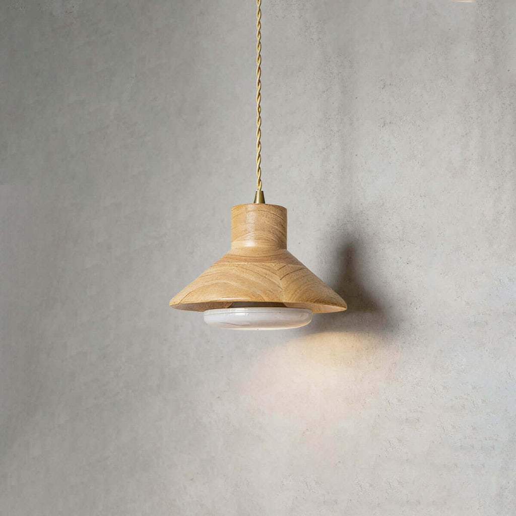 Treva Wood Pendant Lamp | Single or 3-Light Bar Kitchen Island Light