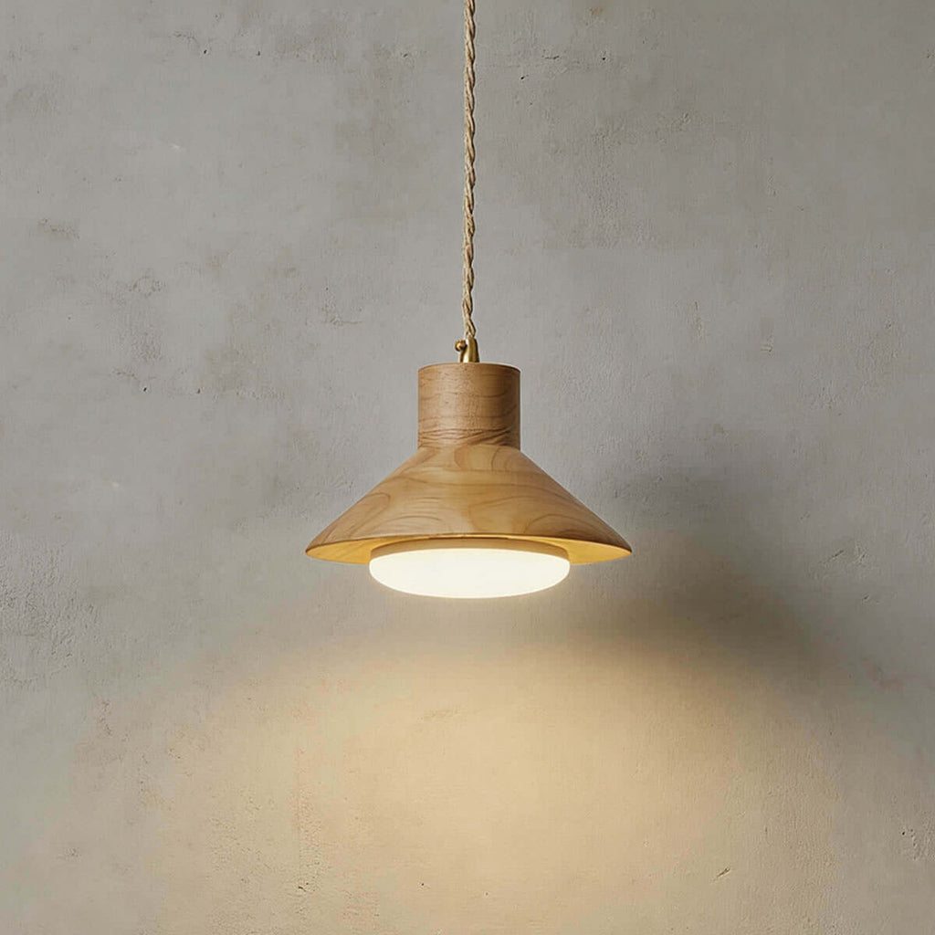 Treva Wood Pendant Lamp | Single or 3-Light Bar Kitchen Island Light