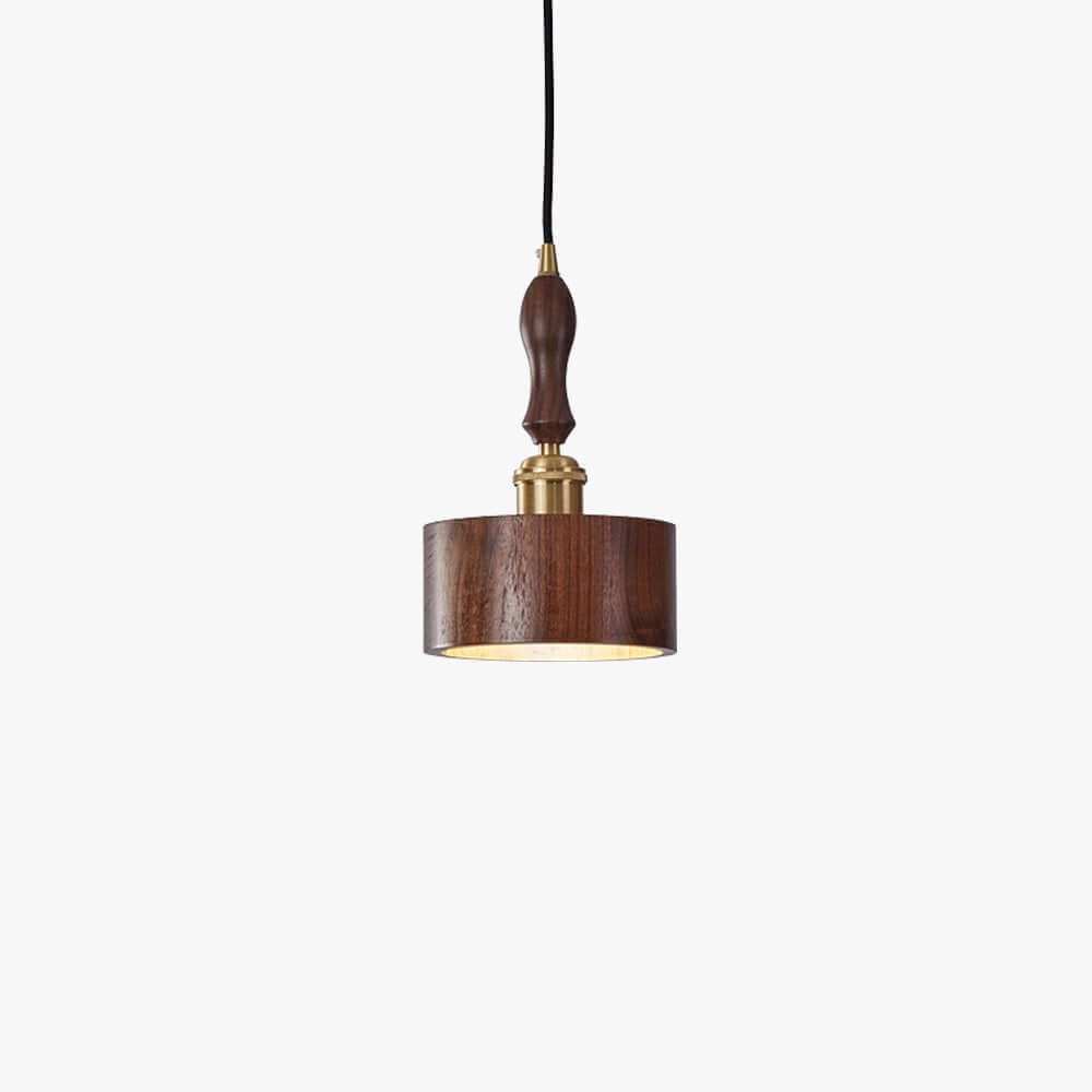 Virelo Wood Pendant Lamp | Japandi Slender Hanging Bedside Light