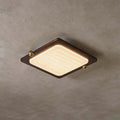 Wevre Square Ceiling Light | Acrylic & Wood Flush Mount LED Design