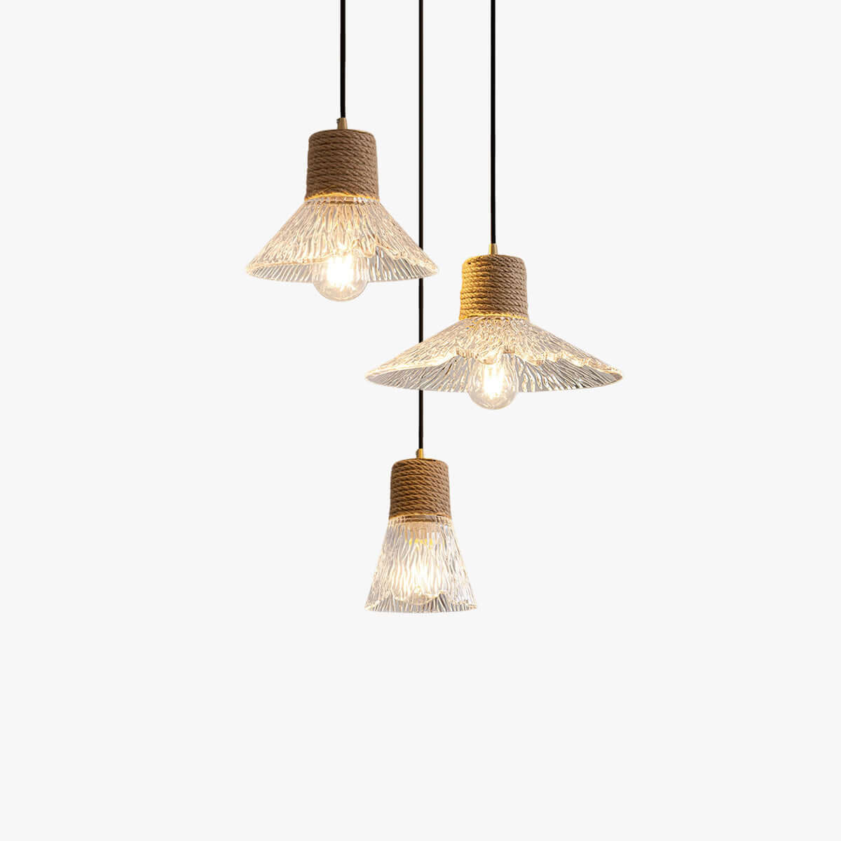 Xalivo Glass & Wood Pendant Lamp | Wabi-Sabi Multi-Model Hanging Light