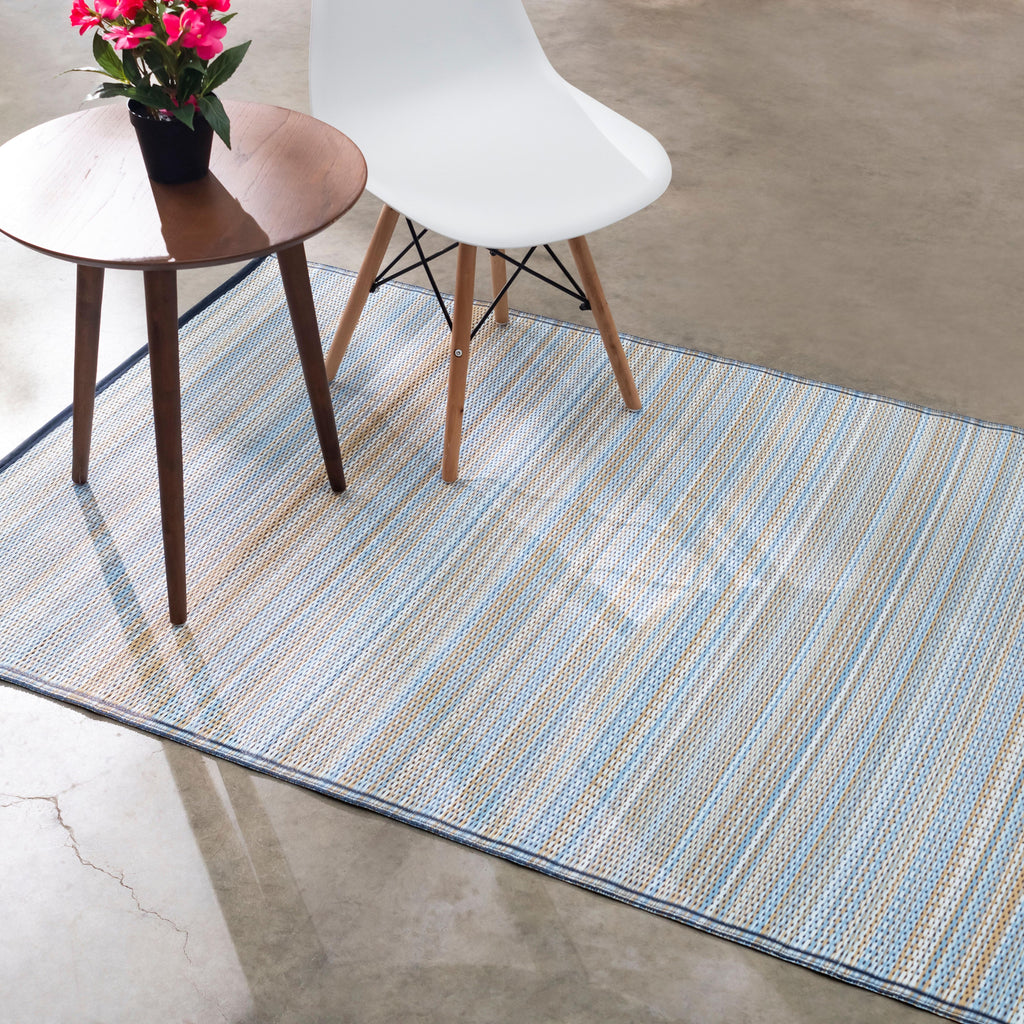 Cancun Outdoor Rug | Modern Striped Multicolor Design