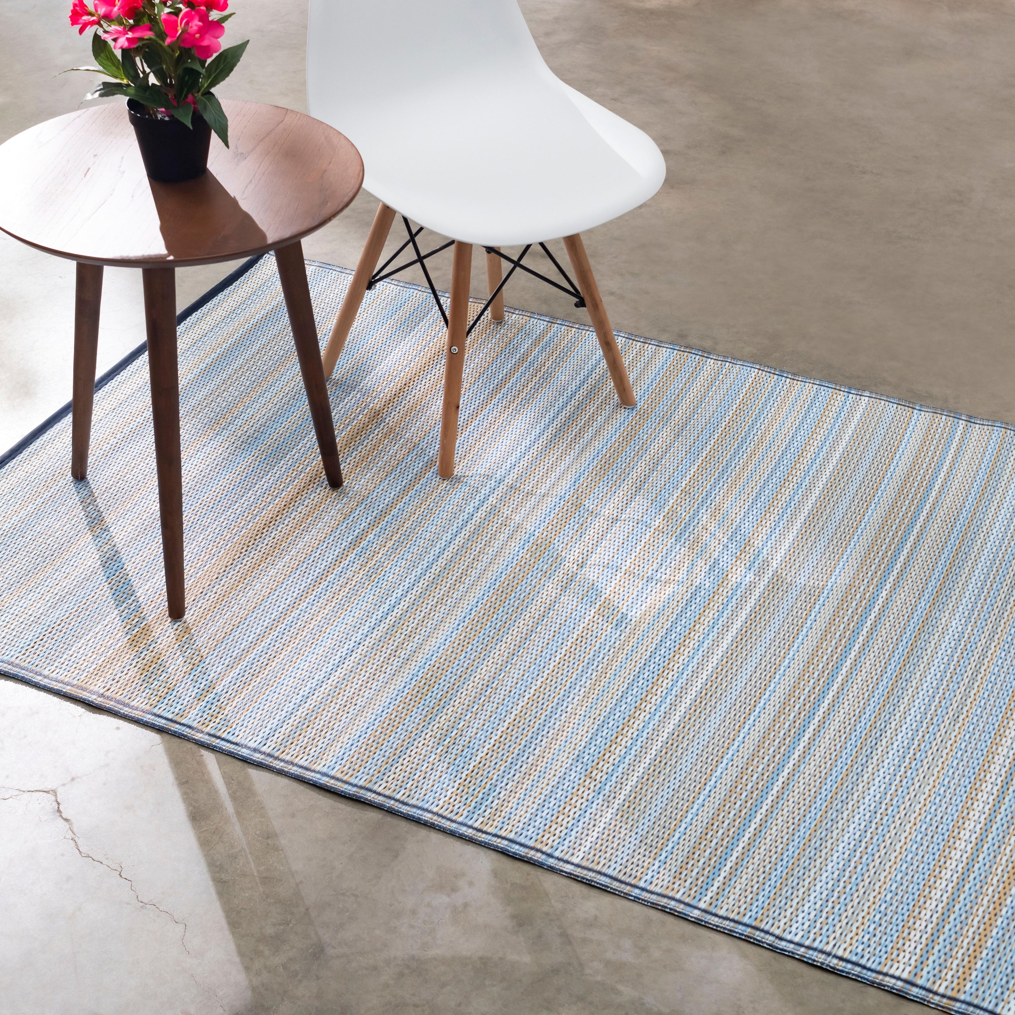 Cancun Outdoor Rug | Modern Striped Multicolor Design