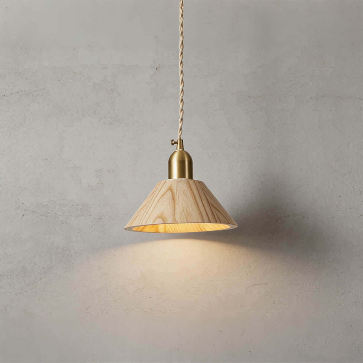 Zavro Wood Pendant Light | Scandinavian Small Hanging Lamp