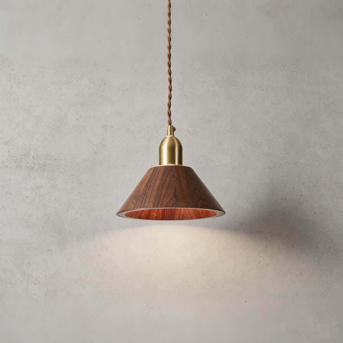 Zavro Wood Pendant Light | Scandinavian Small Hanging Lamp