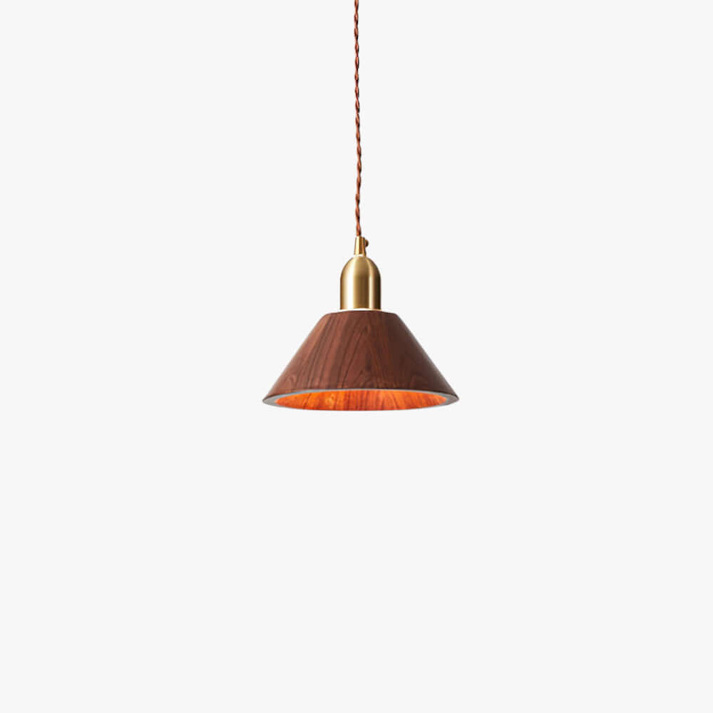 Zavro Wood Pendant Light | Scandinavian Small Hanging Lamp