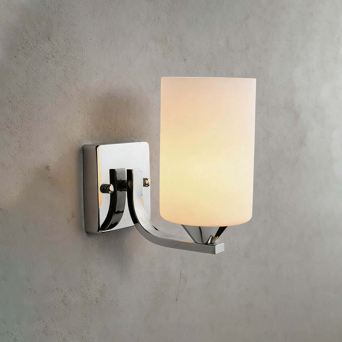 Zyvex Glass Wall Sconce | Modern Single or Double Light Design