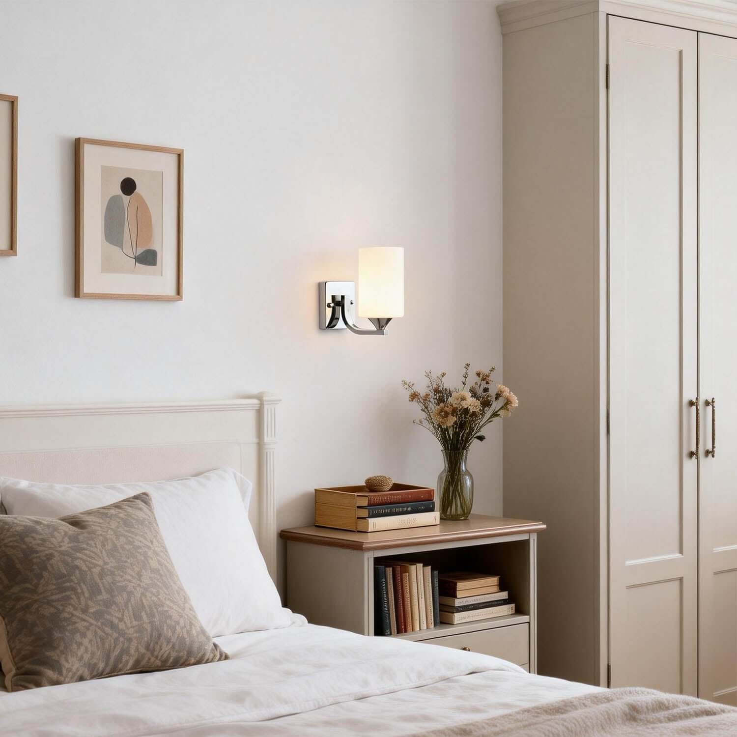 Zyvex Glass Wall Sconce | Modern Single or Double Light Design
