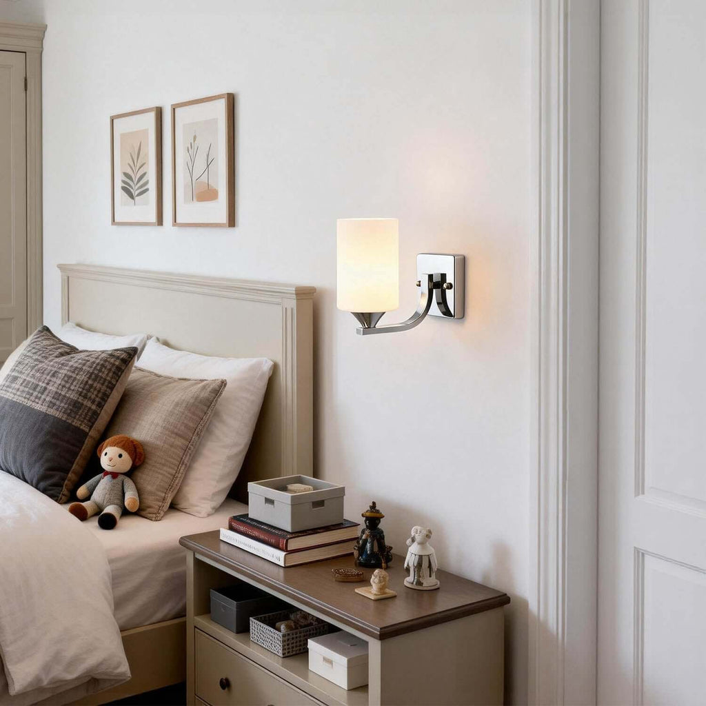 Zyvex Glass Wall Sconce | Modern Single or Double Light Design