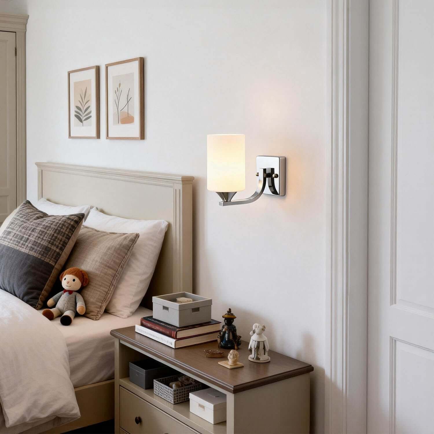 Zyvex Glass Wall Sconce | Modern Single or Double Light Design