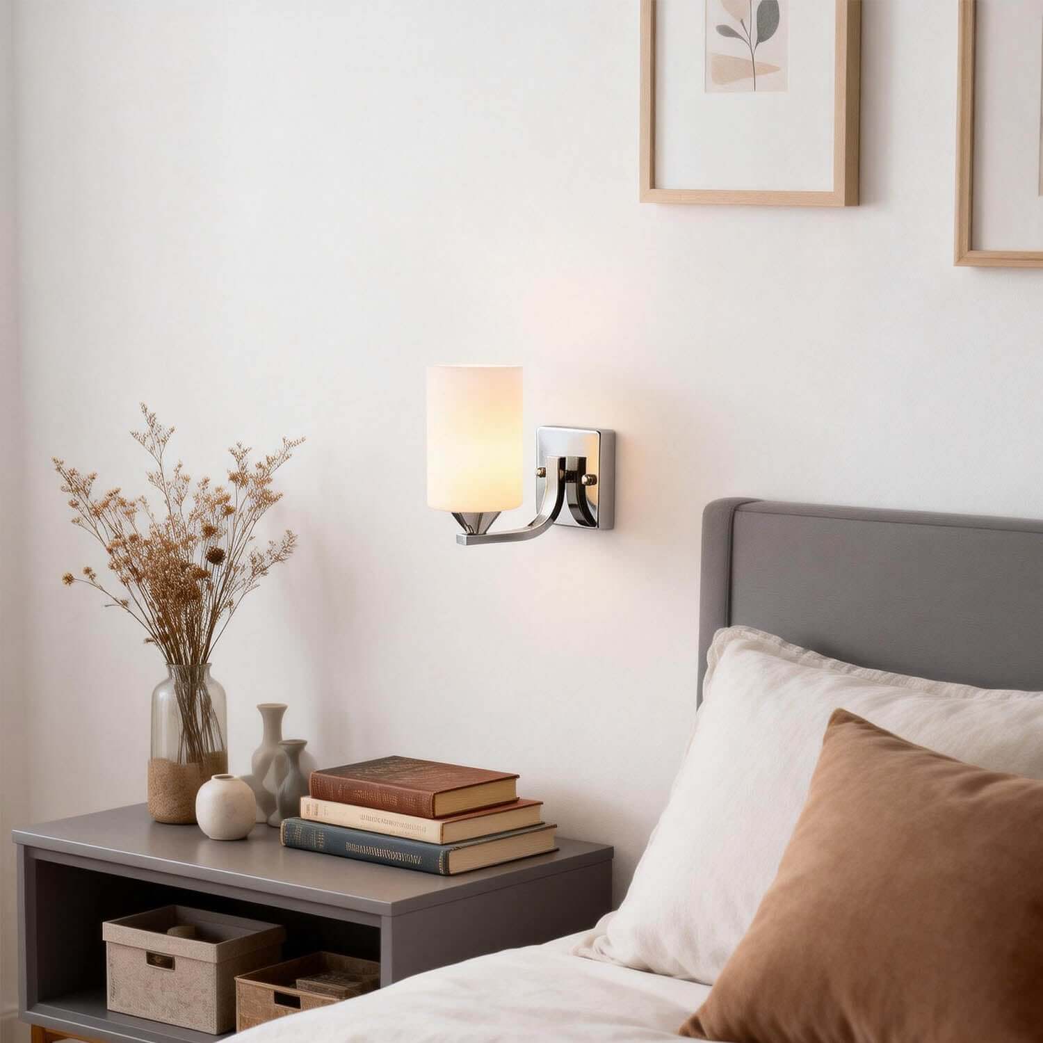 Zyvex Glass Wall Sconce | Modern Single or Double Light Design
