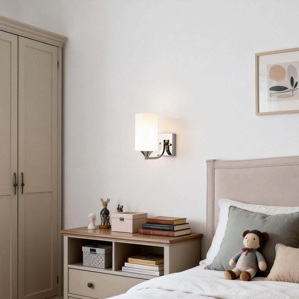 Zyvex Glass Wall Sconce | Modern Single or Double Light Design
